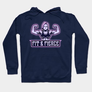 Fit & Fierce | Female Fitness Gym Workout Bodybuilder Girl Hoodie